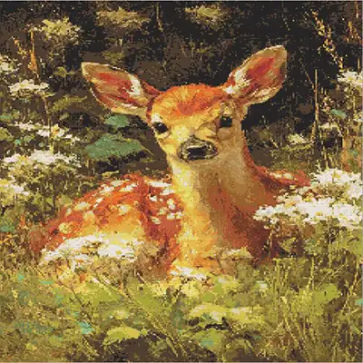 Finished sparkling diamond painting