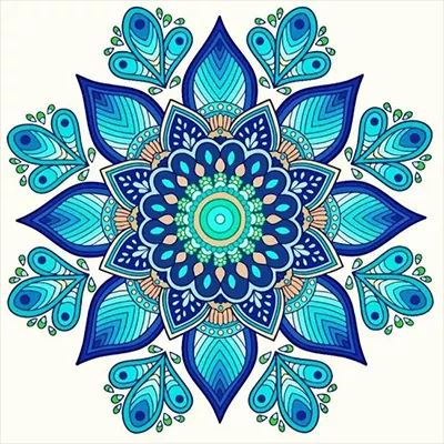 Diamond painting kit before starting