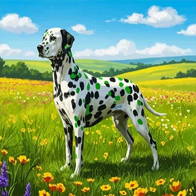 Diamond painting kit before starting