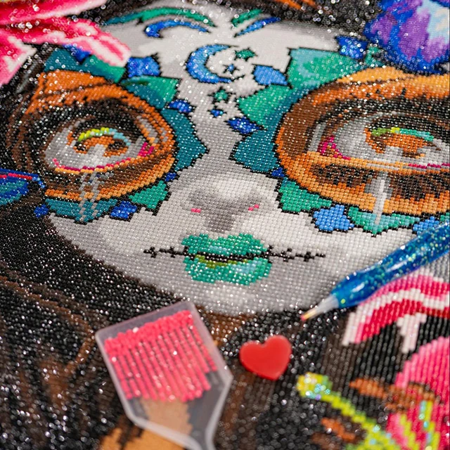 Diamond painting sparkle