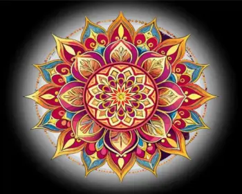 Illustration Mandala Diamond Painting Kit