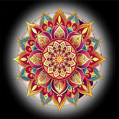 Diamond painting kit before starting
