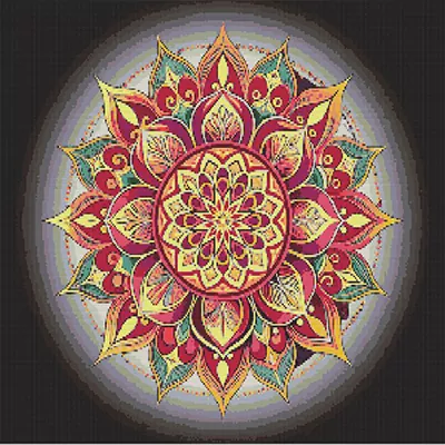 Finished sparkling diamond painting