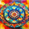 Mandala art diamond painting kit — intricate decorative mandala artwork