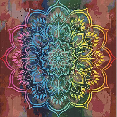 Finished sparkling diamond painting