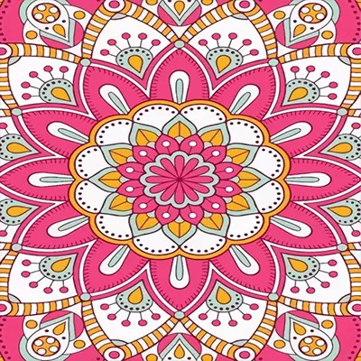Diamond painting kit before starting
