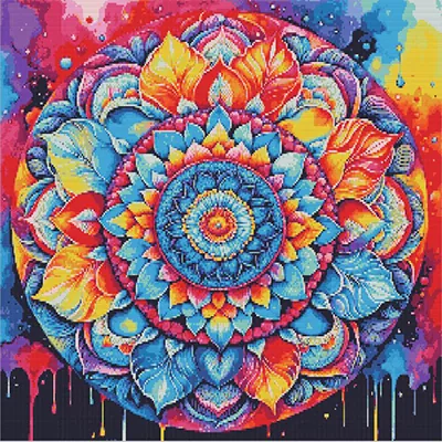 Finished sparkling diamond painting