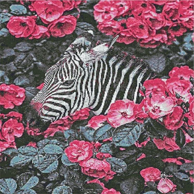 Finished sparkling diamond painting
