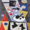 Abstract art diamond painting kit — colorful modern abstract artwork