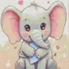 Baby Elephant Diamond Painting