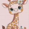 Baby Giraffe Diamond Painting