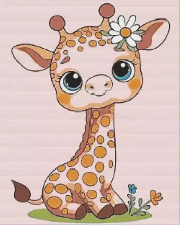 Baby Giraffe Diamond Painting