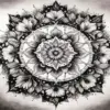 A detailed floral mandala combining delicate flower patterns with striking black and white contrast. Its balanced, intricate design brings a timeless artistic touch to any space, finished with full-drill 5D sparkle. Square or round drill, every size.