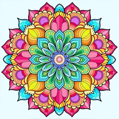 Diamond painting kit before starting