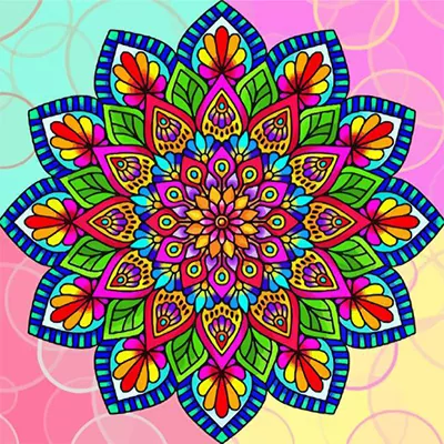 Diamond painting kit before starting
