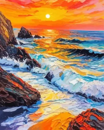 Colorful Sunset Seascape