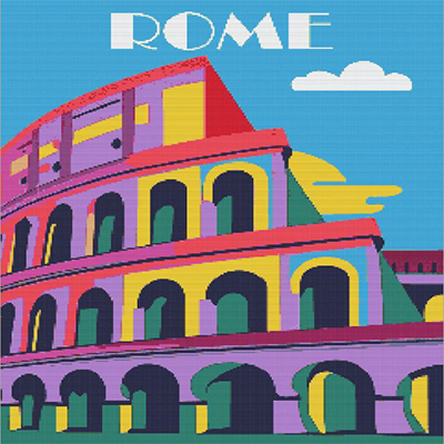 Finished sparkling diamond painting