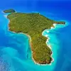 Culebra Puerto Rico diamond painting kit — turquoise Caribbean water and tropical beach scenery