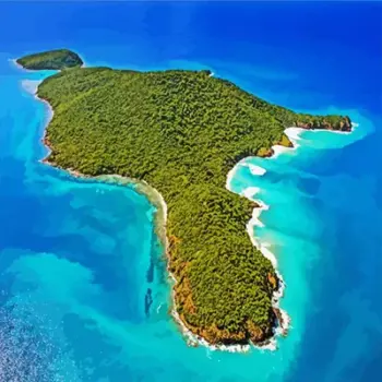 Culebra Puerto Rico diamond painting kit — turquoise Caribbean water and tropical beach scenery
