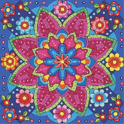 Finished sparkling diamond painting