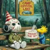 Snoopy dressed as Jason Voorhees Halloween diamond painting at Camp Crystal Lake
