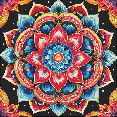 Finished sparkling diamond painting