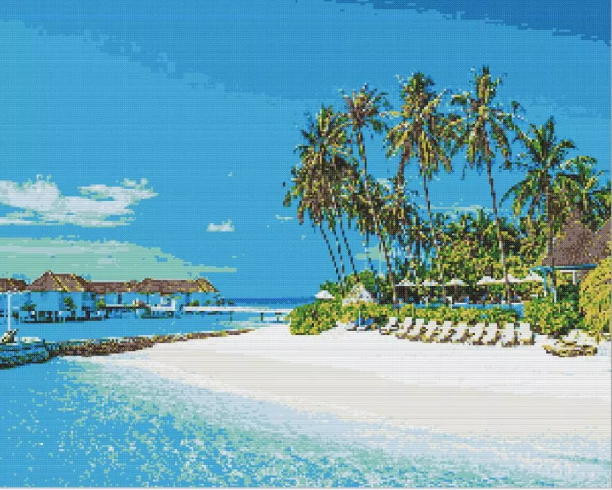 Maldives Beach Diamond Paints