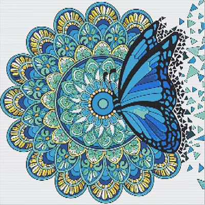 Finished sparkling diamond painting