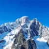 Mont Blanc diamond painting kit — snow-covered Alpine mountain peaks