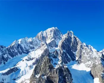 Mont Blanc diamond painting kit — snow-covered Alpine mountain peaks