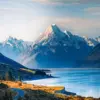 Mount Cook diamond painting kit — snow-covered mountain peak in New Zealand’s Southern Alps