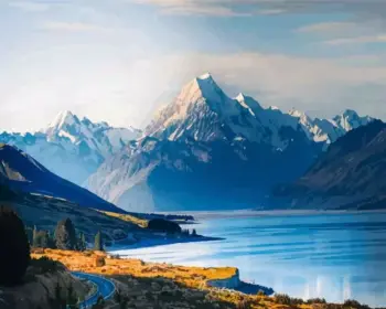 Mount Cook diamond painting kit — snow-covered mountain peak in New Zealand’s Southern Alps