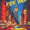 New York City diamond painting kit — iconic Manhattan skyline and urban scenery