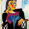 Portrait of Dora Maar diamond painting kit — iconic portrait by Pablo Picasso