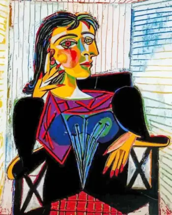 Portrait of Dora Maar diamond painting kit — iconic portrait by Pablo Picasso