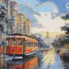 San Francisco diamond painting kit — colorful cityscape with iconic urban scenery
