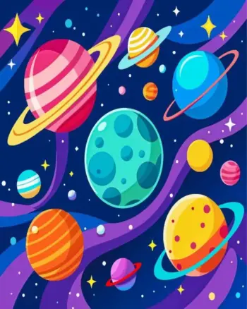 Solar System Diamond Painting Kit