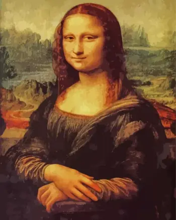 The Mona Lisa diamond painting kit — classic Renaissance portrait artwork