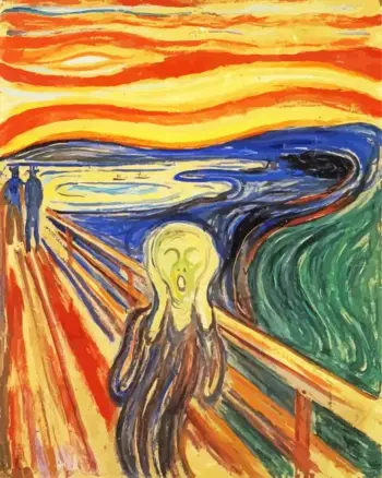 The Scream diamond painting kit — iconic expressionist masterpiece by Edvard Munch