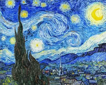 The Starry Night diamond painting kit — iconic masterpiece by Vincent van Gogh