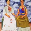 The Two Fridas diamond painting kit — iconic double self-portrait by Frida Kahlo