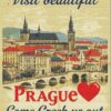Vintage Prague Poster Diamond Paints