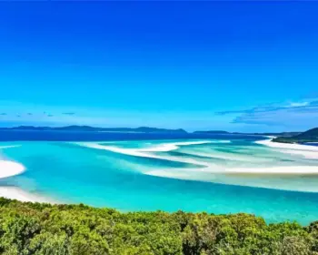 Whitehaven Beach diamond painting kit — turquoise water and white sandy coastline