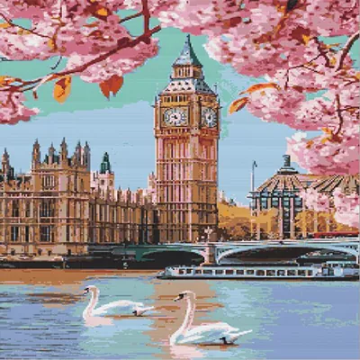 Finished sparkling diamond painting