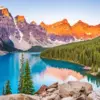 Banff National Park diamond painting kit — Canadian Rocky Mountains surrounded by beautiful alpine scenery