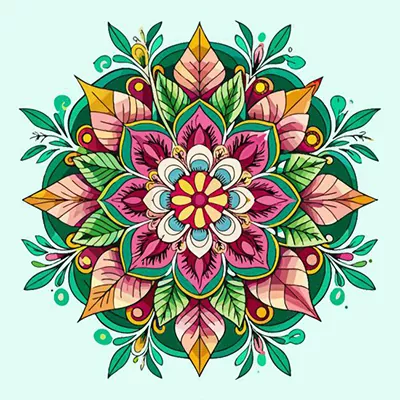 Diamond painting kit before starting