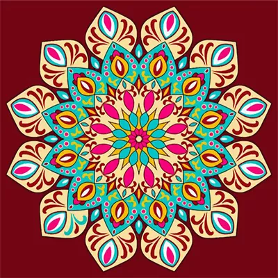 Diamond painting kit before starting