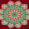 Bohemian mandala diamond painting kit — intricate boho-inspired decorative pattern