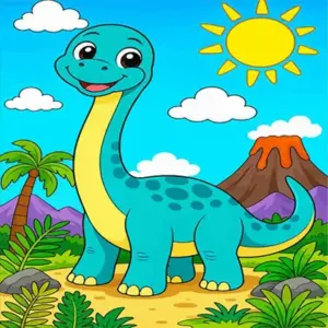 Brontosaurus Diamond Painting Kit