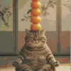 Cat doing yoga diamond painting kit | cute relaxing cat